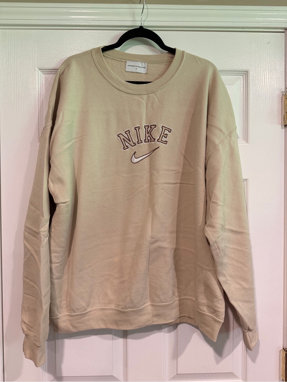 Women's Crewneck Sweatshirt in Light Beige